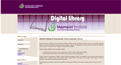 Desktop Screenshot of librarymuamalatinstitute.com