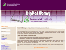 Tablet Screenshot of librarymuamalatinstitute.com